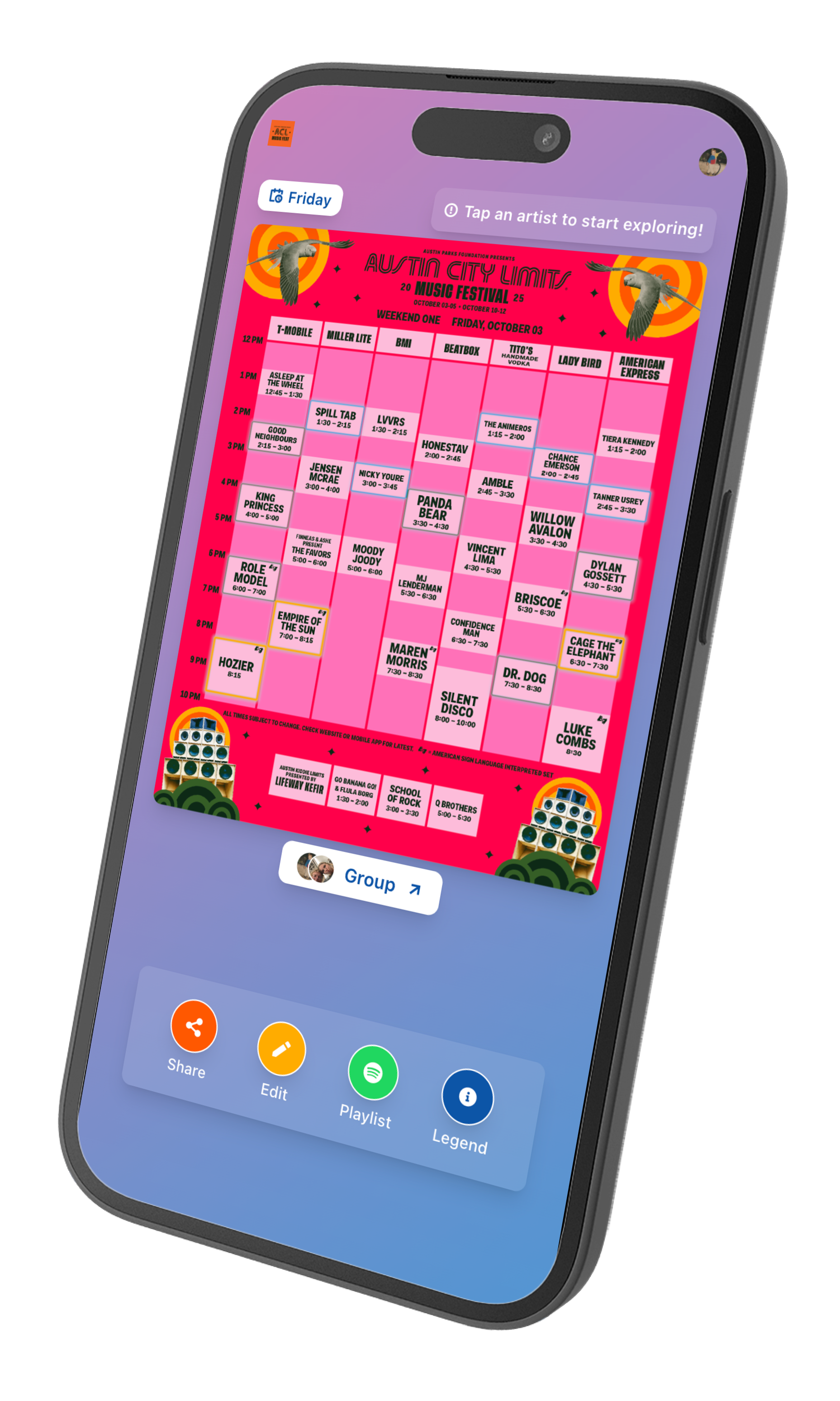 Elph displayed on a mobile phone